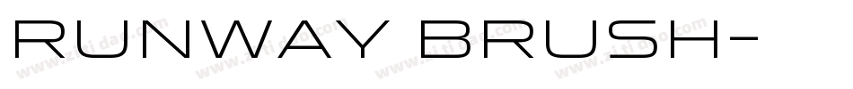 RUNWAY BRUSH字体转换